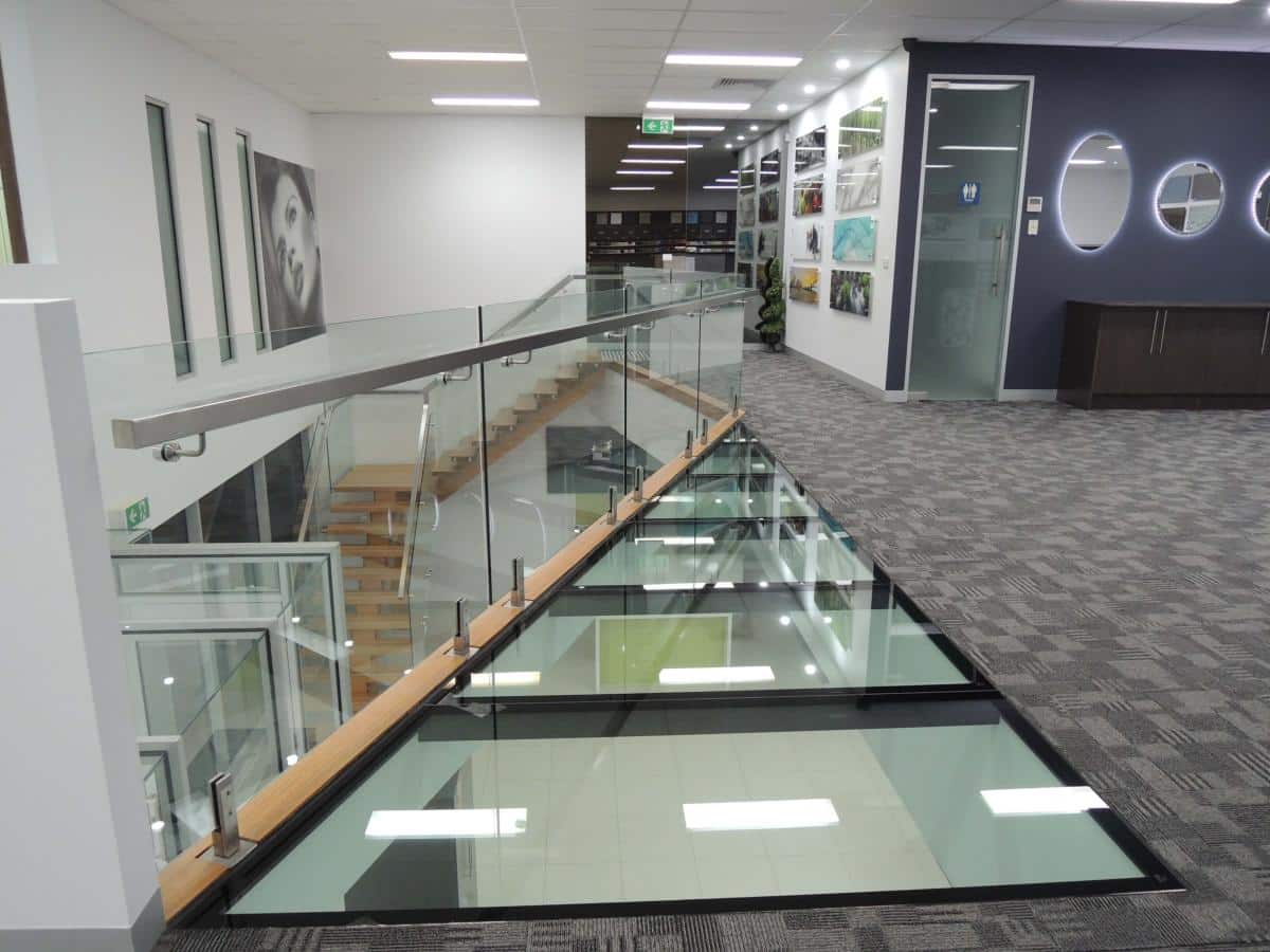 Custom glass floor by Design Inferno Glass in Keilor Park